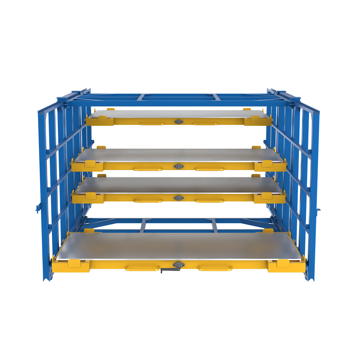 DOUBLE SIDED SHEET METAL RACK-1