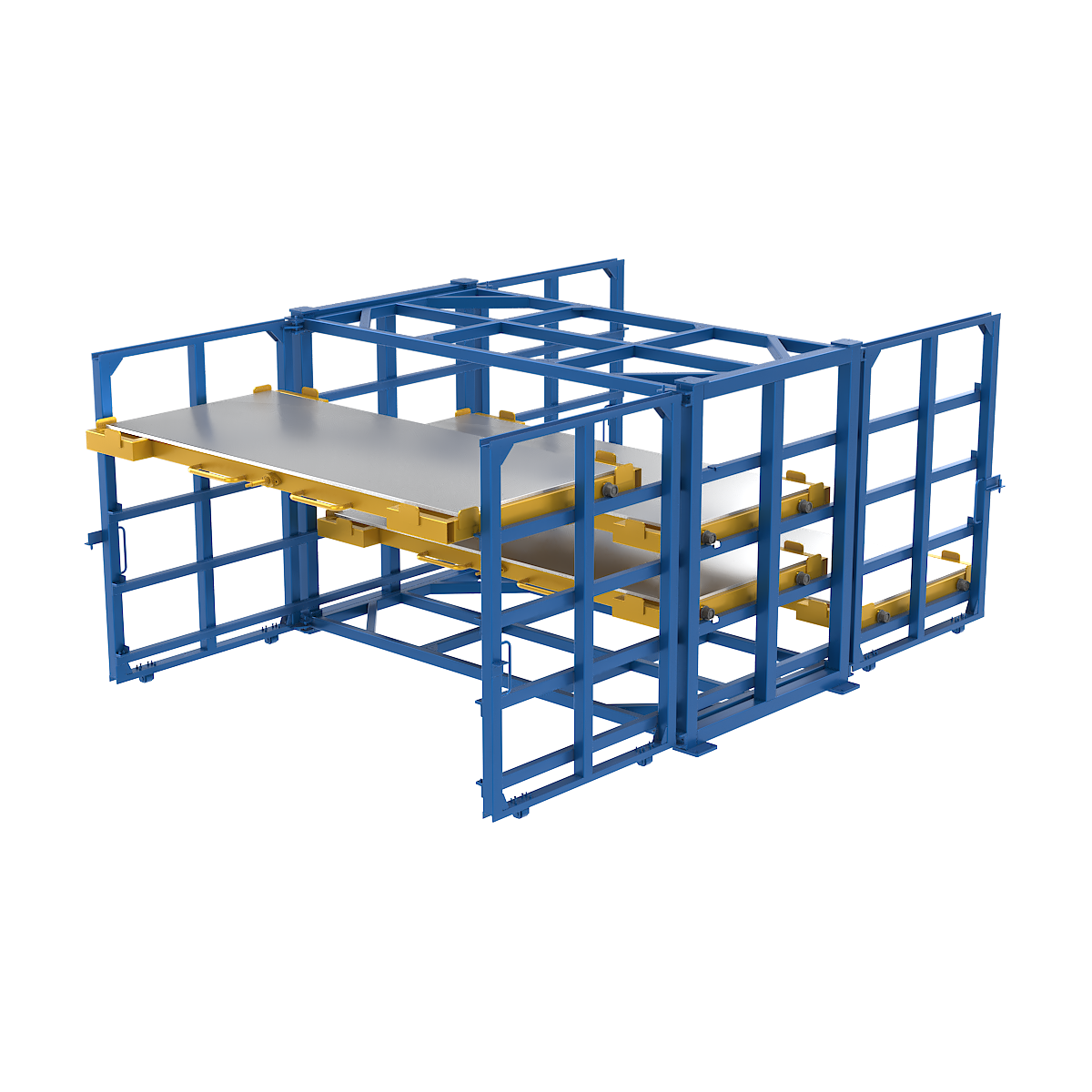 DOUBLE SIDED SHEET METAL RACK-4