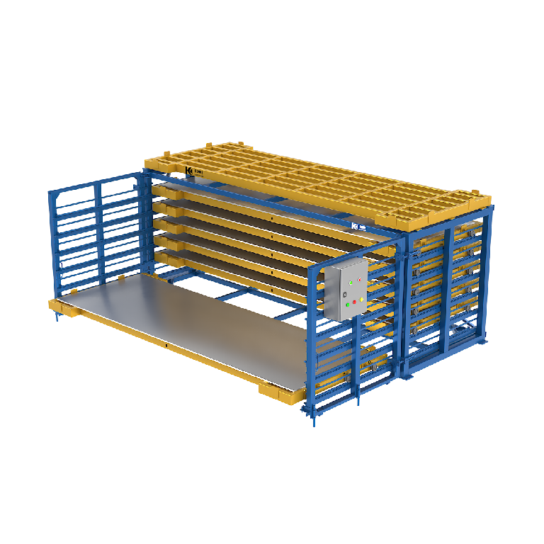 Motorized Sheet Metal Racks | Motorized Roll Out Sheet Metal Rack