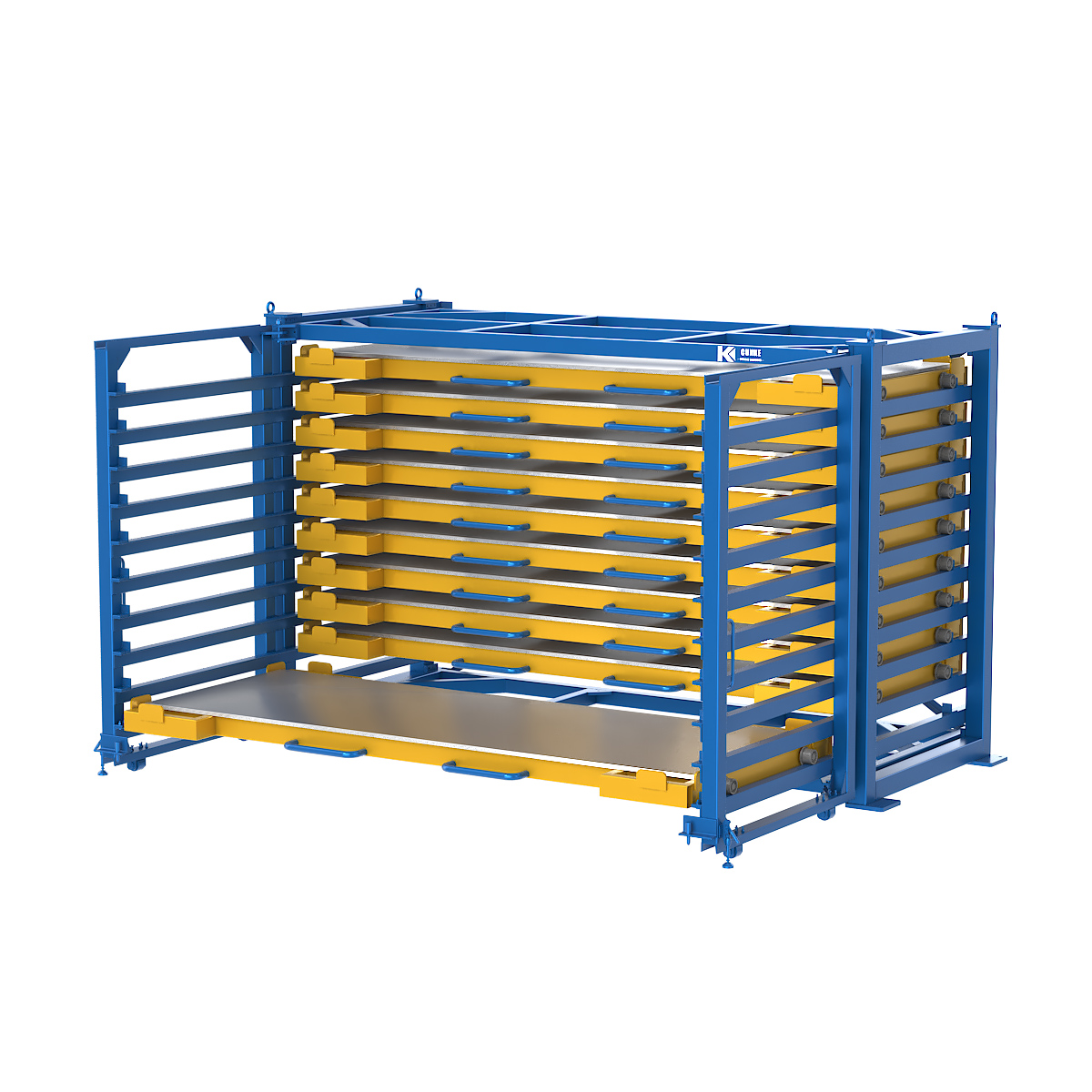 PULL OUT SHEET METAL RACK
