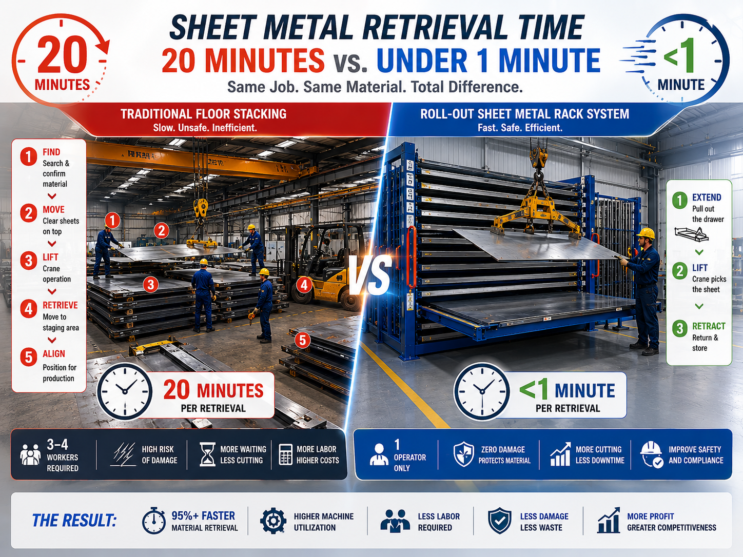 sheet metal Retrievak time