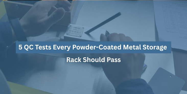 Powder-Coated Metal Storage Rack