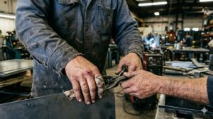 A sheet metal worker