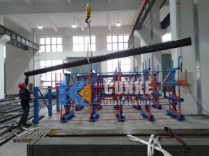 roll-out-cantilever-rack-overhead-crane-workshop